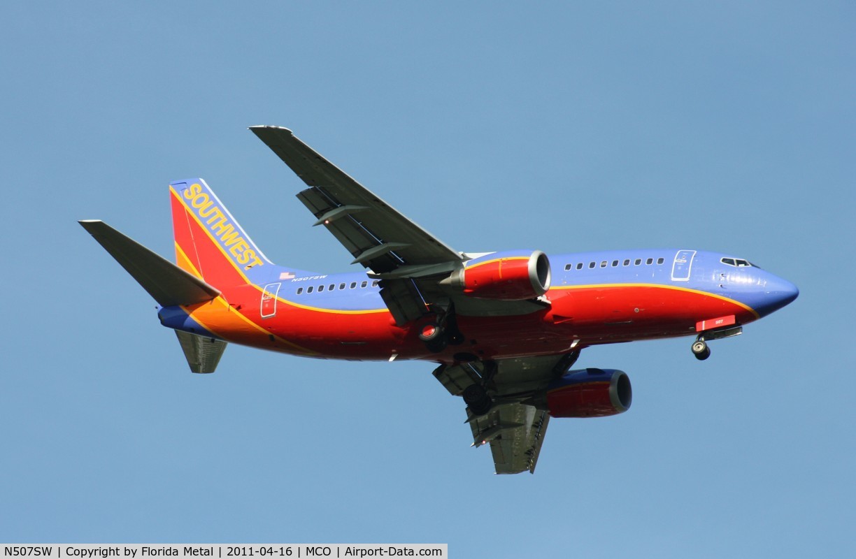 N507SW, 1990 Boeing 737-5H4 C/N 24184, Southwest 737-500