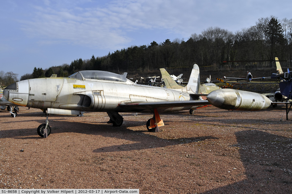 51-8658, Lockheed T-33A Shooting Star C/N 580-6442, at Savigny-les-Beaune