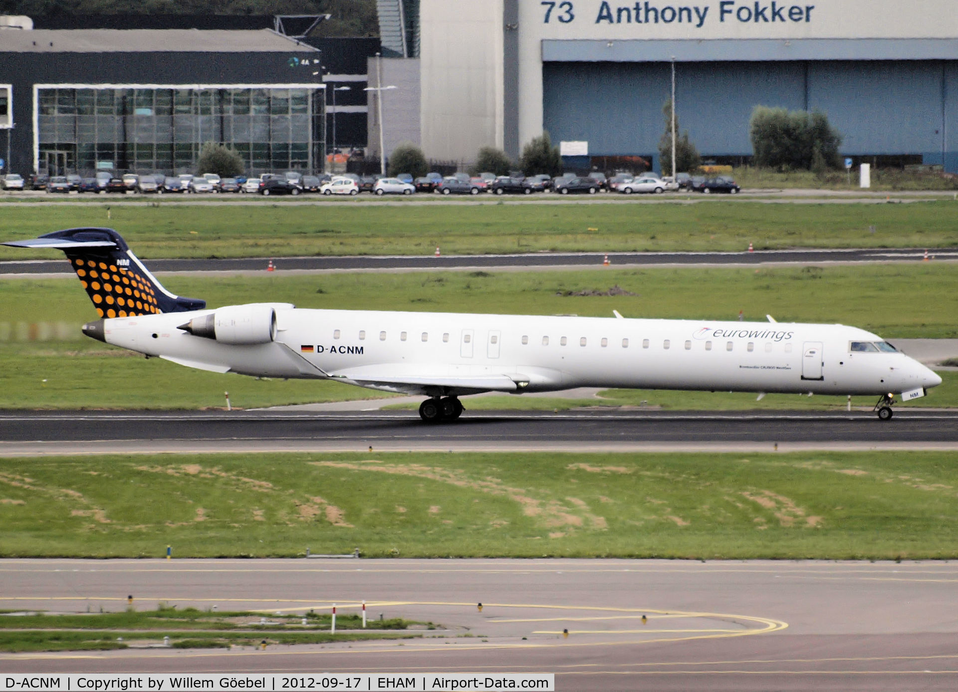 D-ACNM, 2010 Bombardier CRJ-900LR (CL-600-2D24) C/N 15253, Taxi to runway 24 of Schiphol Airport