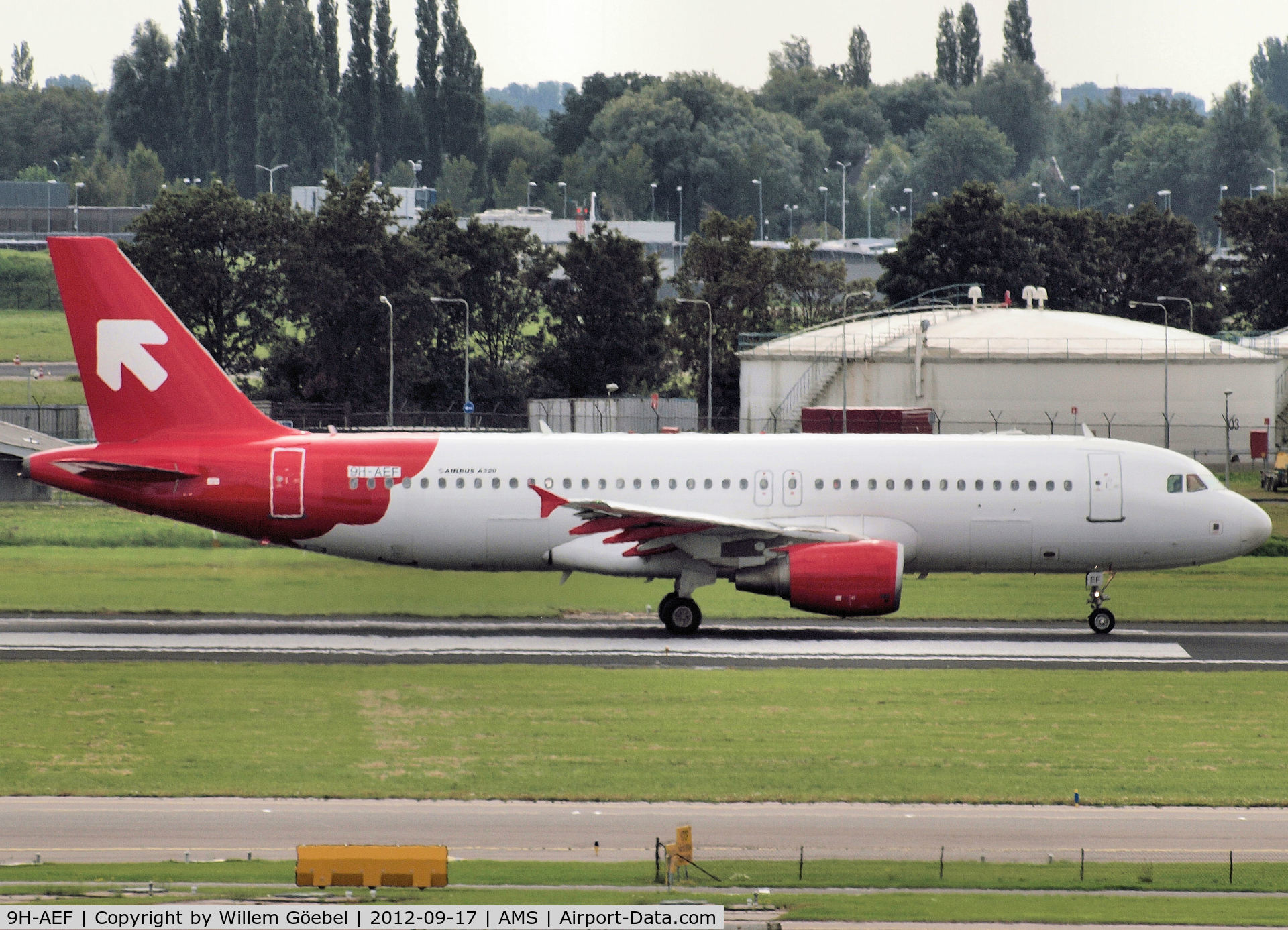 9H-AEF, 2003 Airbus A320-214 C/N 2142, Taxi to runway 24 of Amsterdam Airport