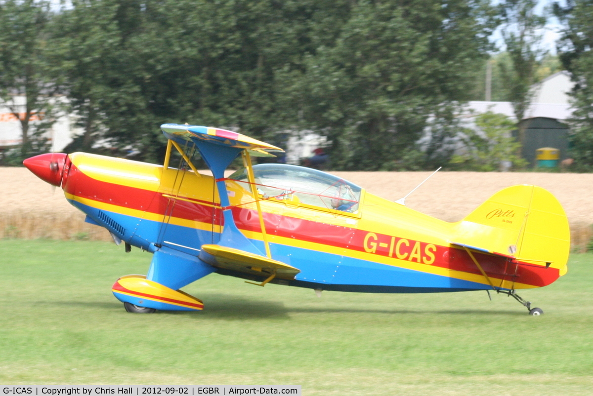 G-ICAS, 1996 Aviat Pitts S-2B Special C/N 5344, At the Real Aeroplane Club's Wings & Wheels fly-in, Breighton