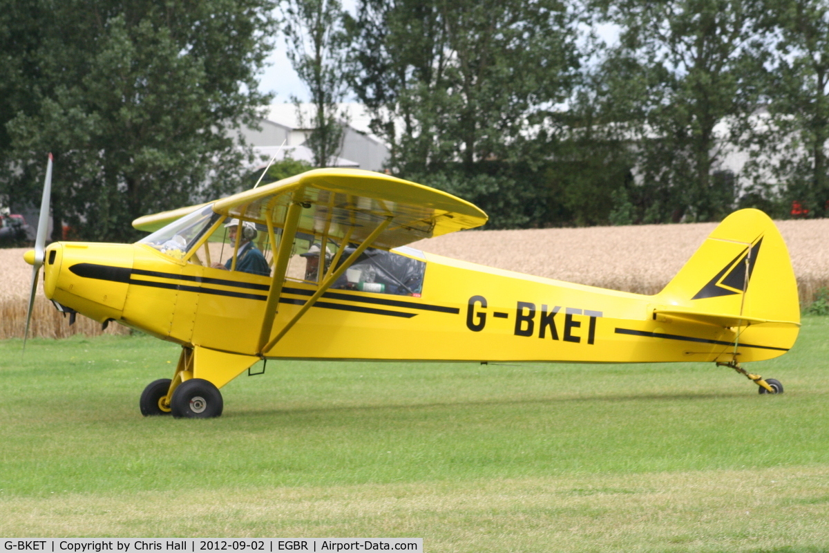 G-BKET, 1952 Piper L-18C Super Cub C/N 18-1990, At the Real Aeroplane Club's Wings & Wheels fly-in, Breighton