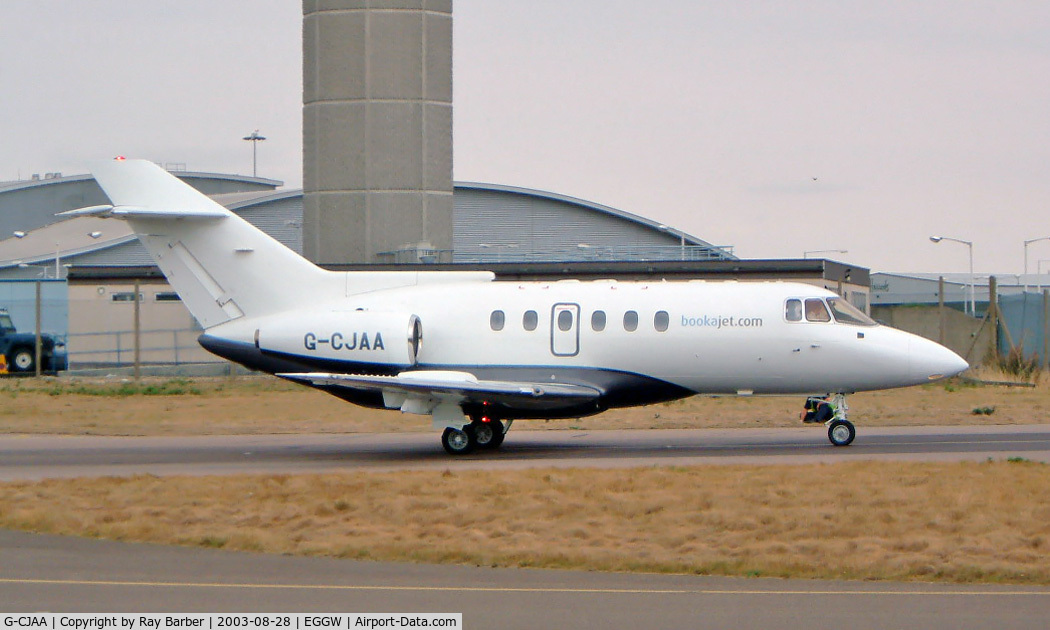 G-CJAA, 1993 British Aerospace BAe.125 Series 800B C/N 258240, Hawker-Siddeley 125/800B [258240] Luton~G 28/08/2003