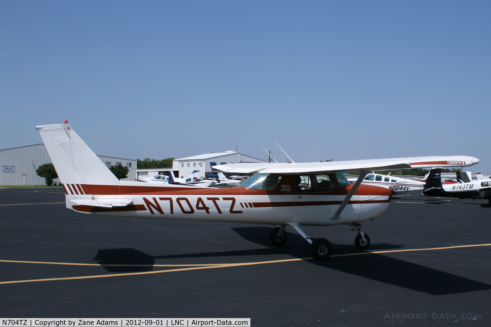 N704TZ, 1976 Cessna 150M C/N 15078873, On the ramp during Warbirds on Parade 2012 at Lancaster Airport