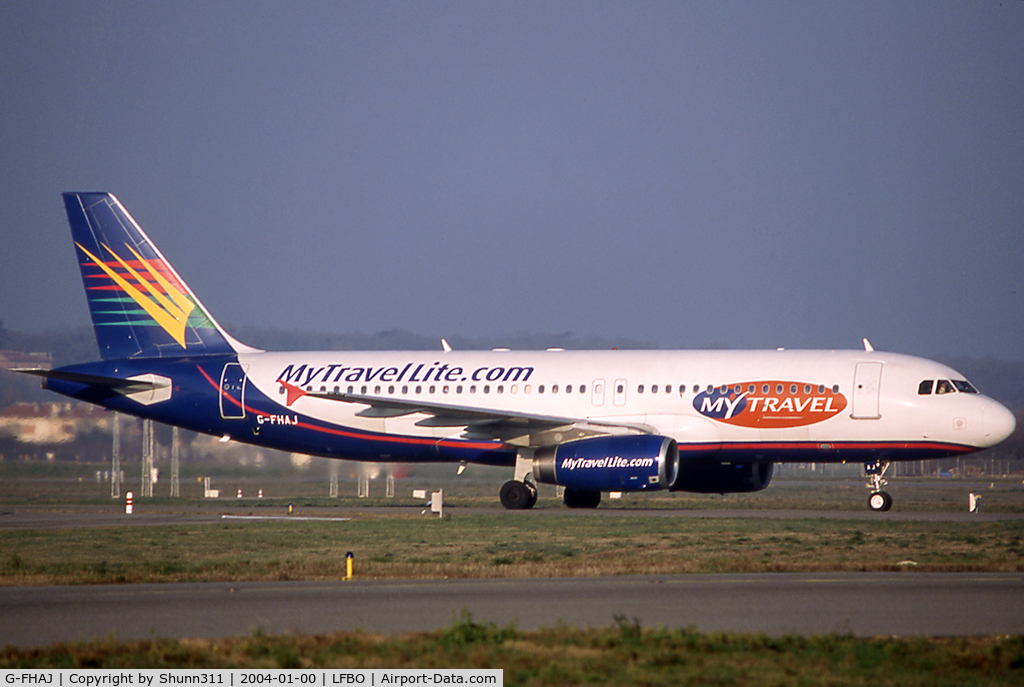 G-FHAJ, 1993 Airbus A320-231 C/N 444, Taxiing to the Terminal...