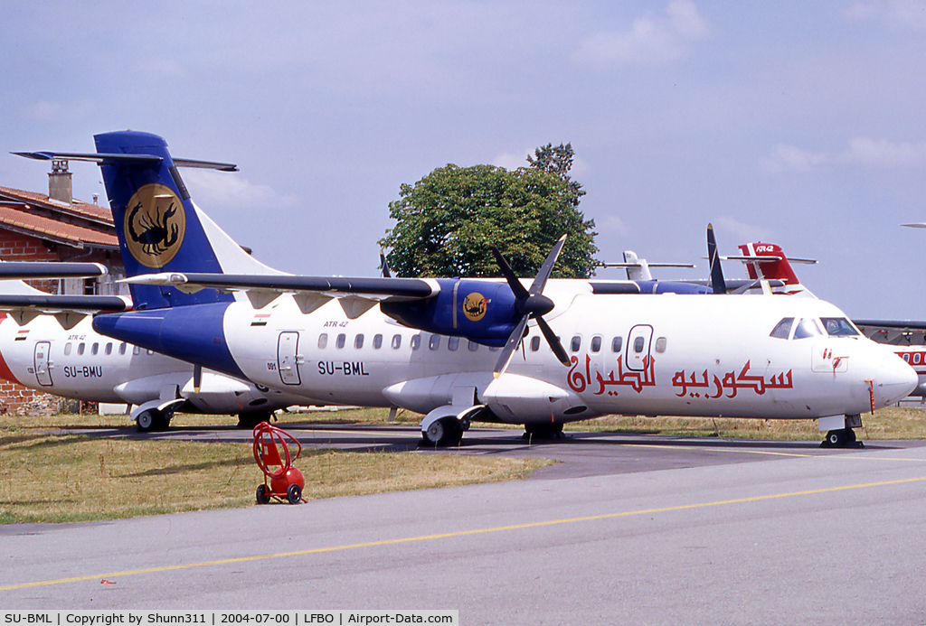 SU-BML, 1988 ATR 42-300 C/N 091, Parked after bankrupt...