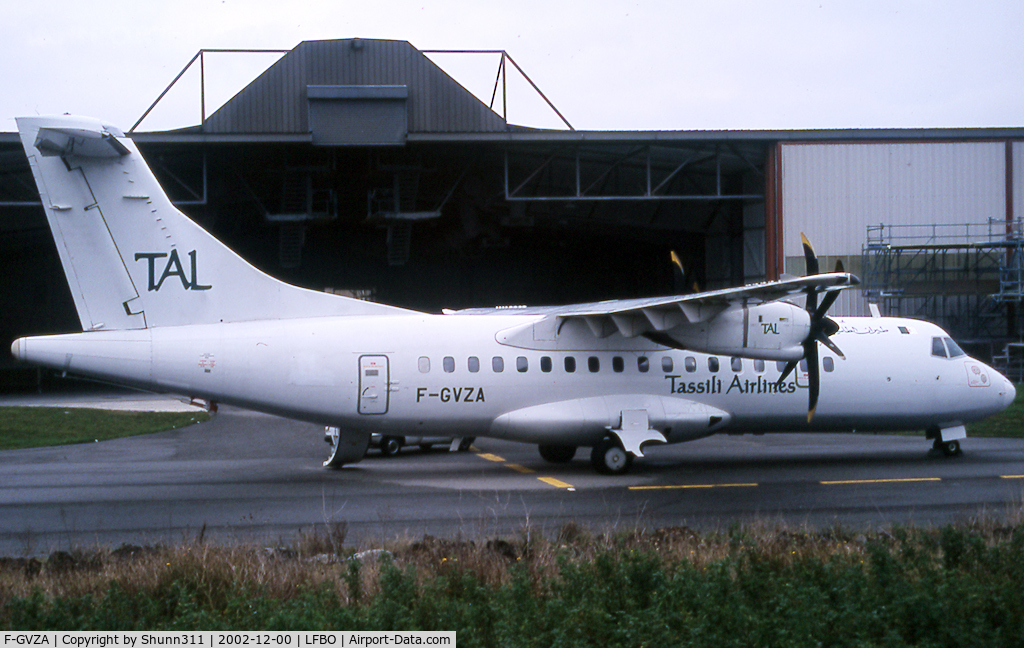 F-GVZA, 1996 ATR 42-500 C/N 503, Going out of paintshop...