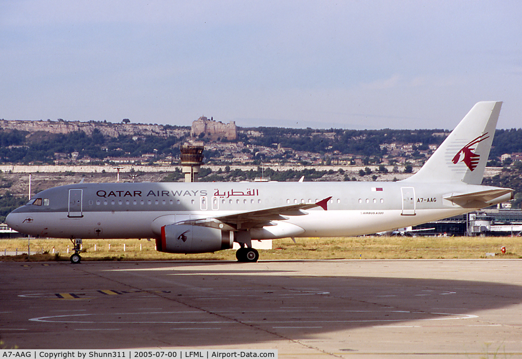 A7-AAG, 1999 Airbus A320-232 C/N 927, Parked...
