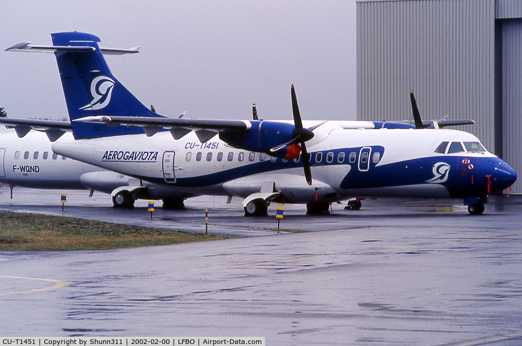 CU-T1451, 1986 ATR 42-300 C/N 015, Returned to lessor and parked @ SIDMI Facility...