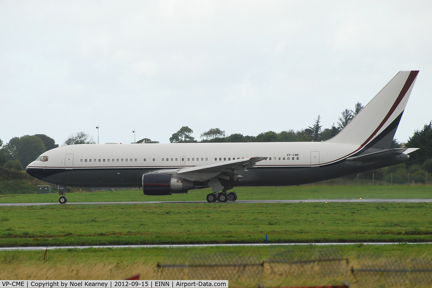 VP-CME, 1982 Boeing 767-231 C/N 22567, Seen departing off Rwy 24 at Shannon after maintenance.