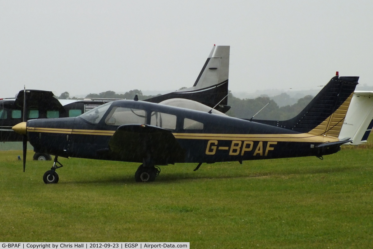 G-BPAF, 1977 Piper PA-28-161 Cherokee Warrior II C/N 28-7716142, at Peterborough Sibson