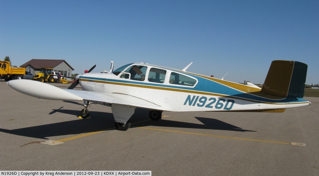 N1926D, 1956 Beech C35 Bonanza Bonanza C/N D-3198, 2012 Lac Qui Parle County Airport Fly-in