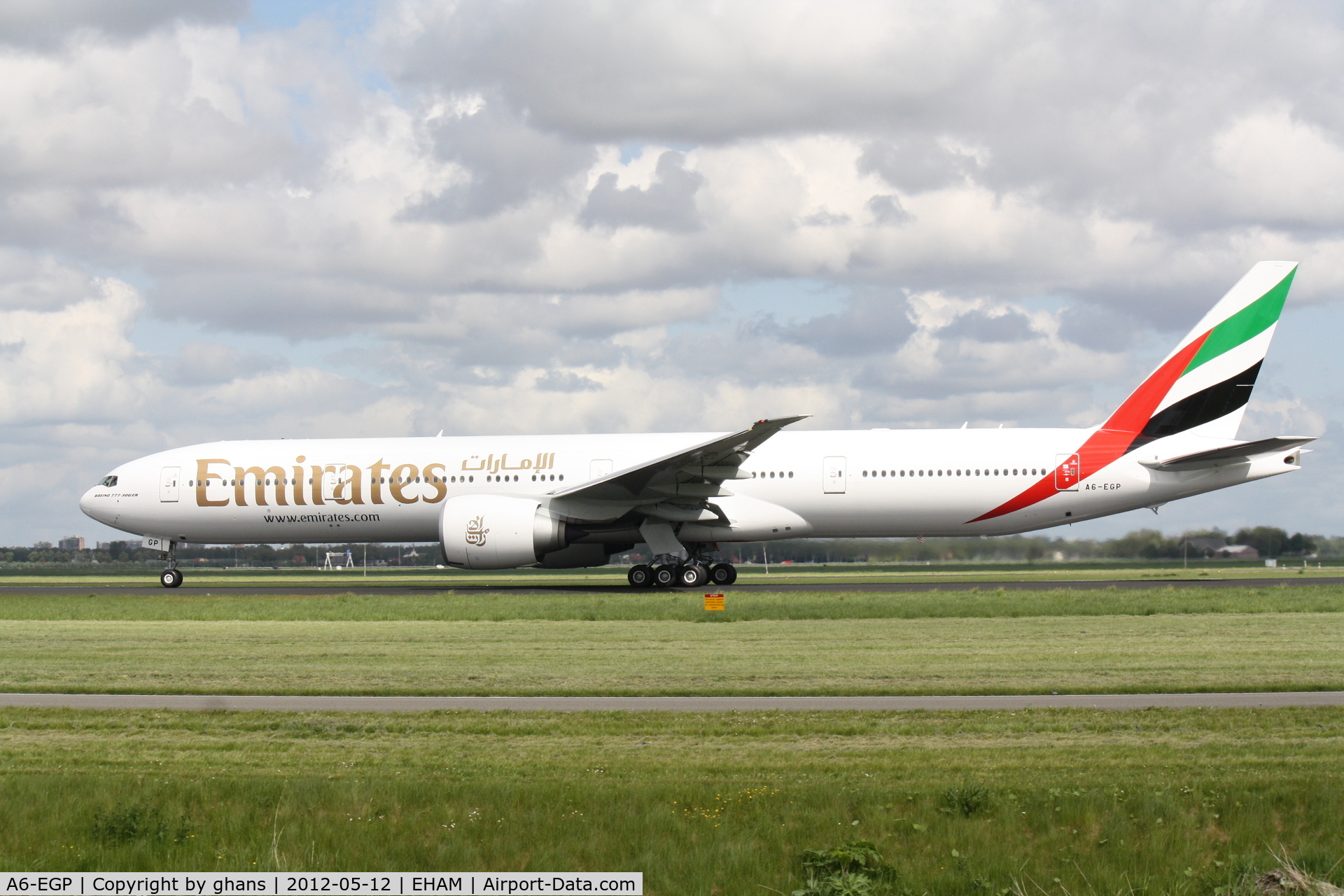 A6-EGP, 2012 Boeing 777-31H/ER C/N 35599, Emirates