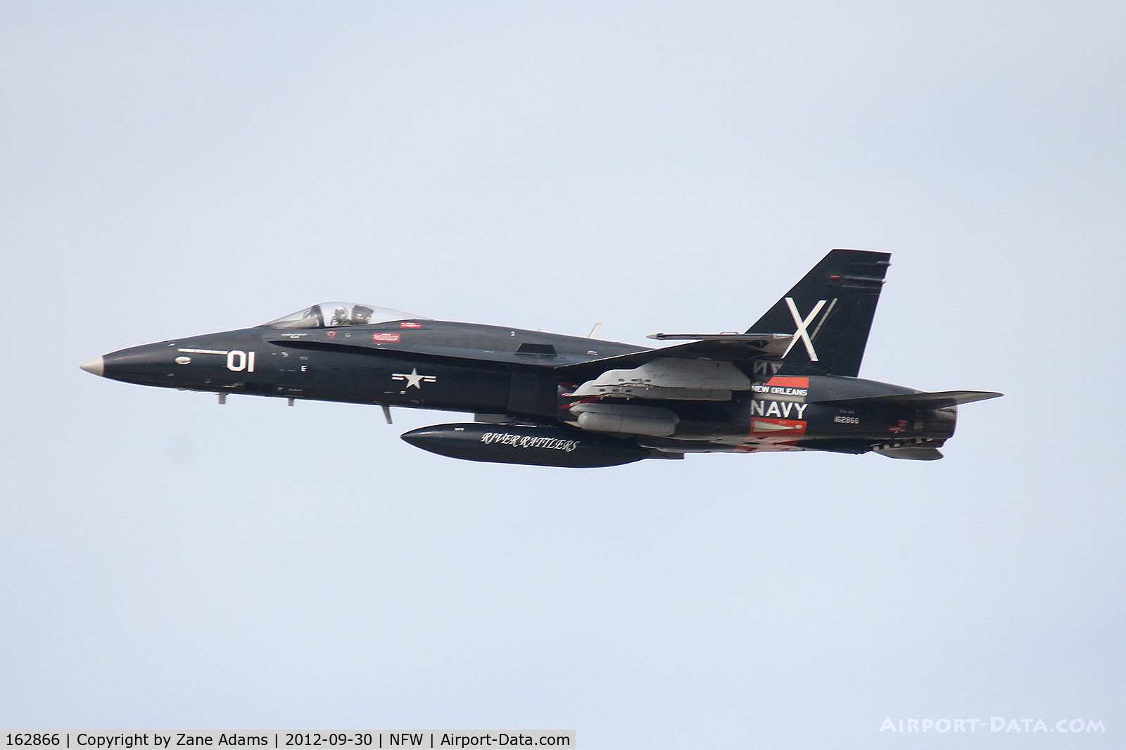 162866, McDonnell Douglas F/A-18A Hornet C/N 404/A336, Departing NAS Fort Worth