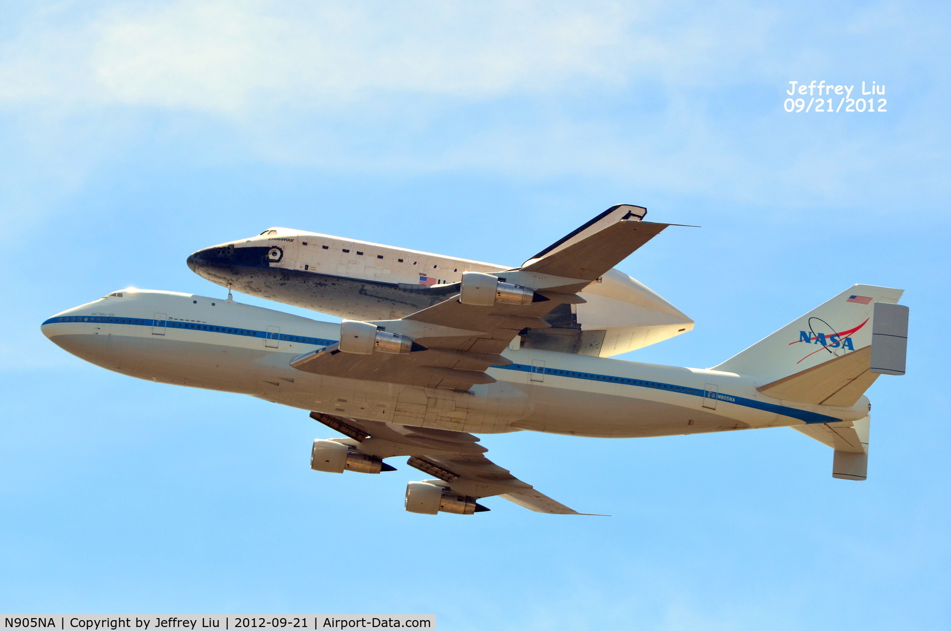 N905NA, 1970 Boeing 747-123 C/N 20107, Fly over Griffith Observatory