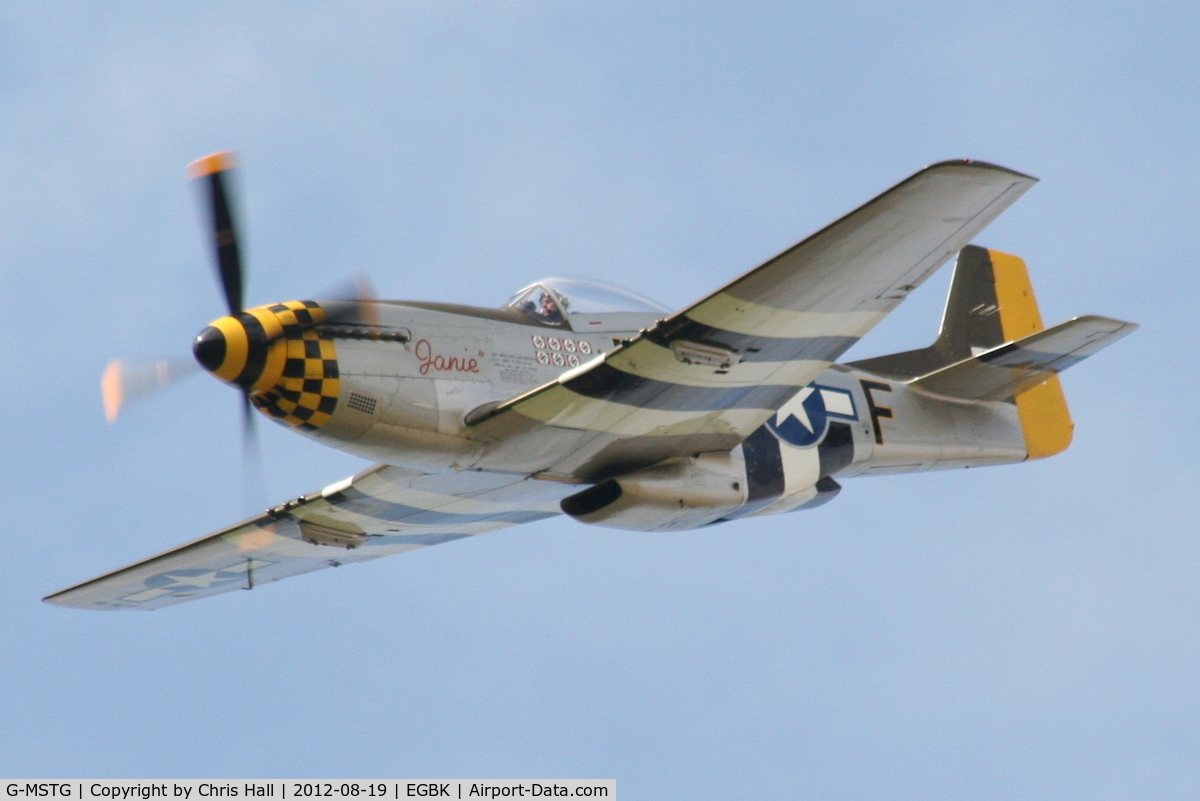G-MSTG, 1945 North American P-51D Mustang C/N 124-48271, at the 2012 Sywell Airshow