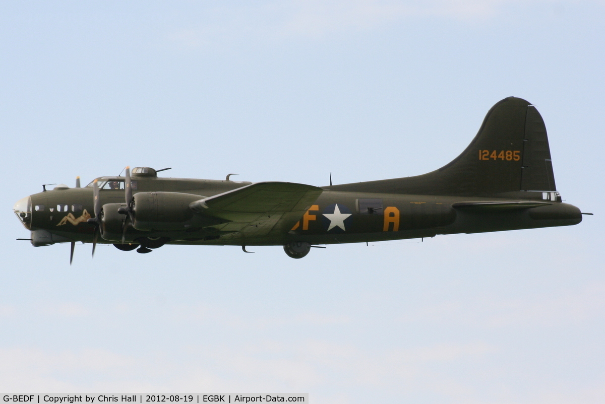G-BEDF, 1944 Boeing B-17G Flying Fortress C/N 8693, at the 2012 Sywell Airshow