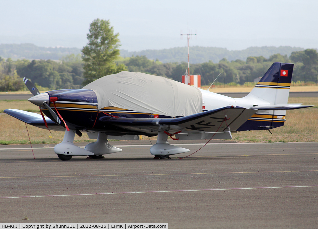 HB-KFJ, 2000 Robin DR-400-500 President C/N 26, Parked at the Airclub