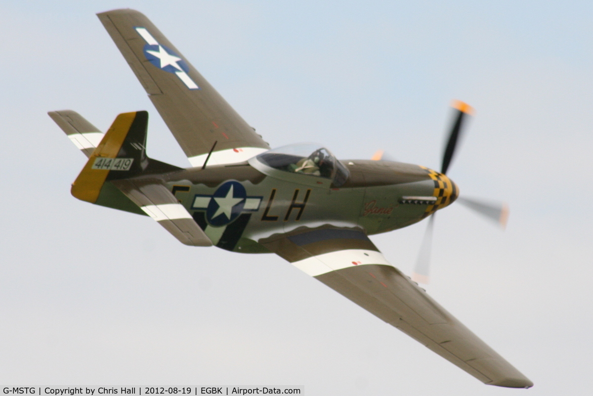 G-MSTG, 1945 North American P-51D Mustang C/N 124-48271, at the 2012 Sywell Airshow