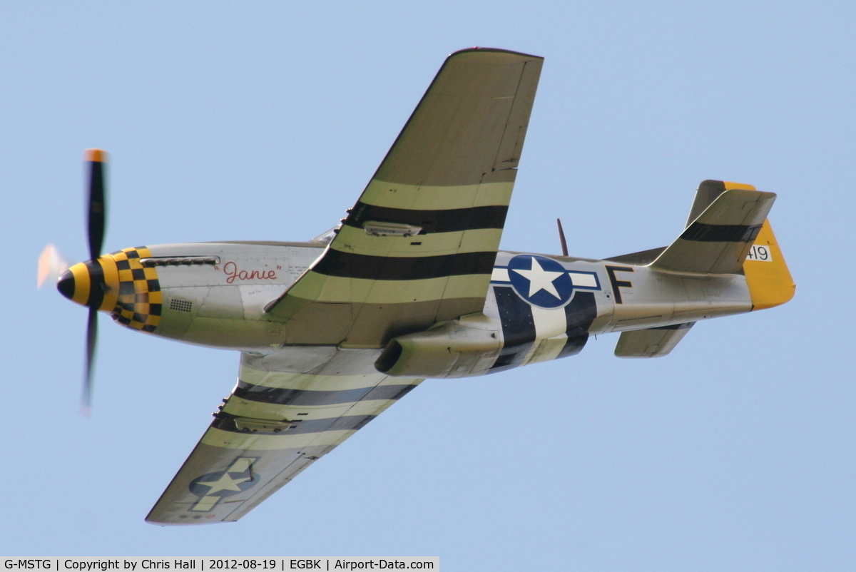 G-MSTG, 1945 North American P-51D Mustang C/N 124-48271, at the 2012 Sywell Airshow