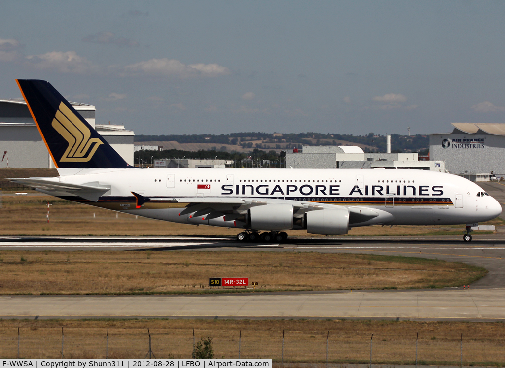 F-WWSA, 2012 Airbus A380-841 C/N 092, C/n 0092 - To be 9V-SKT