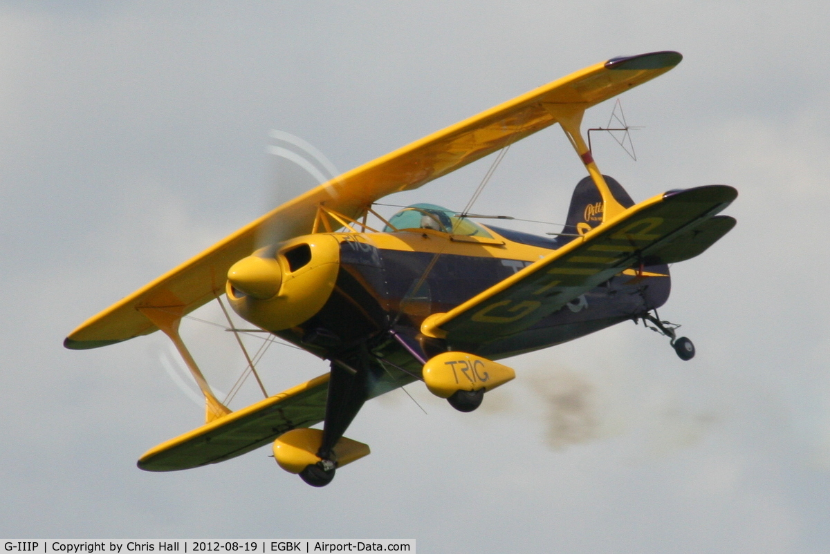 G-IIIP, 1984 Pitts S-1D Special C/N PFA 009-10195, at the 2012 Sywell Airshow