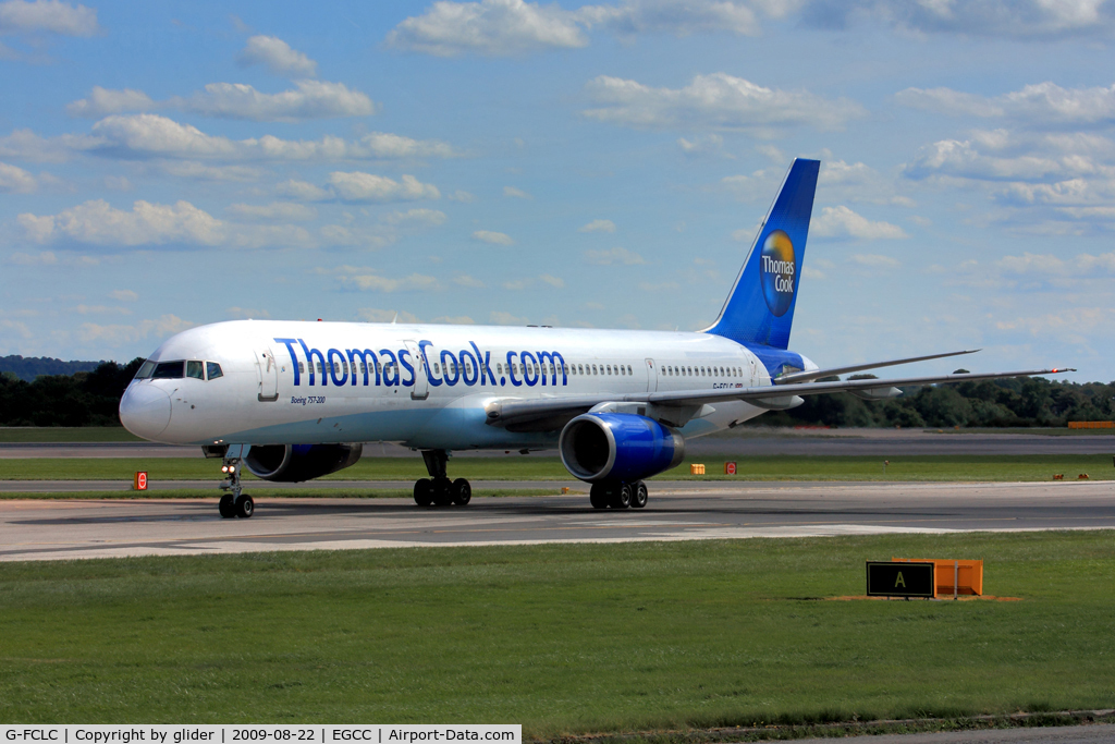 G-FCLC, 1997 Boeing 757-28A C/N 28166, Taxying to stand