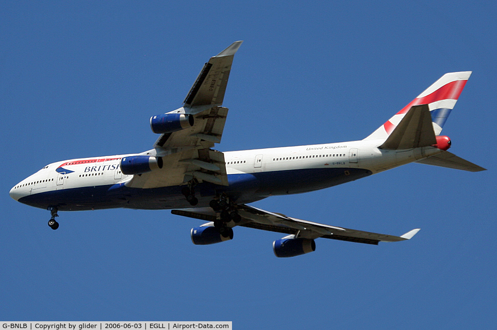 G-BNLB, 1989 Boeing 747-436 C/N 23909, Heathrow arrival