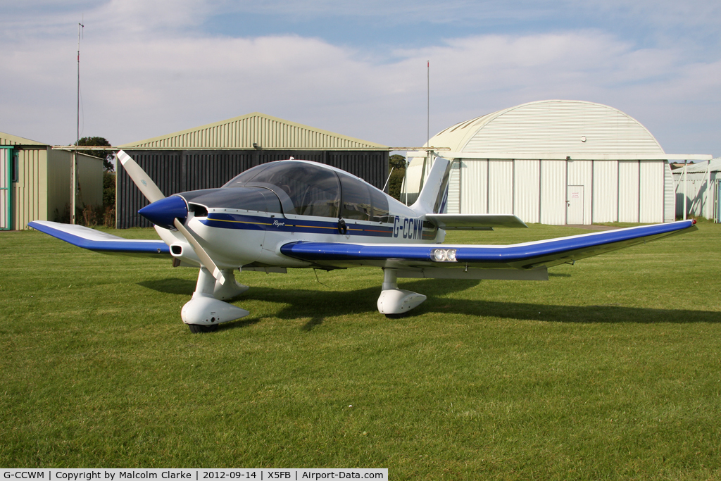 G-CCWM, 2000 Robin DR-400-180 Regent Regent C/N 2457, Robin DR-400-180 Regent, Fishburn Airfield UK, September 2012.