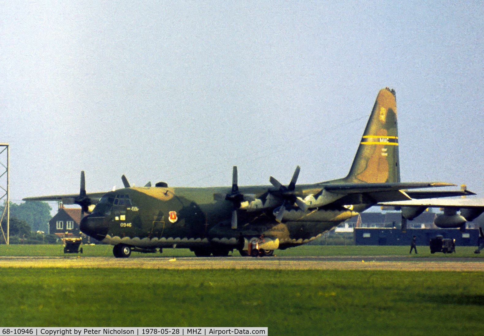 68-10946, 1968 Lockheed C-130E Hercules C/N 382-4326, C-130E Hercules of the 317th Tactical Airlift Wing on dispersal at the 1978 RAF Mildenhall Air Fete.