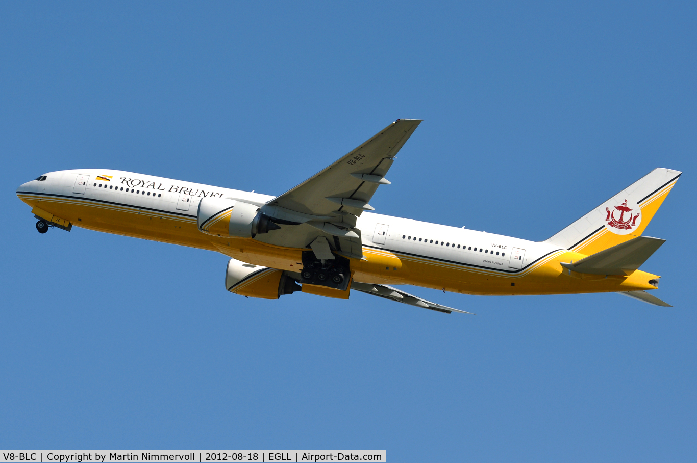 V8-BLC, 2001 Boeing 777-212/ER C/N 28524, Royal Brunei