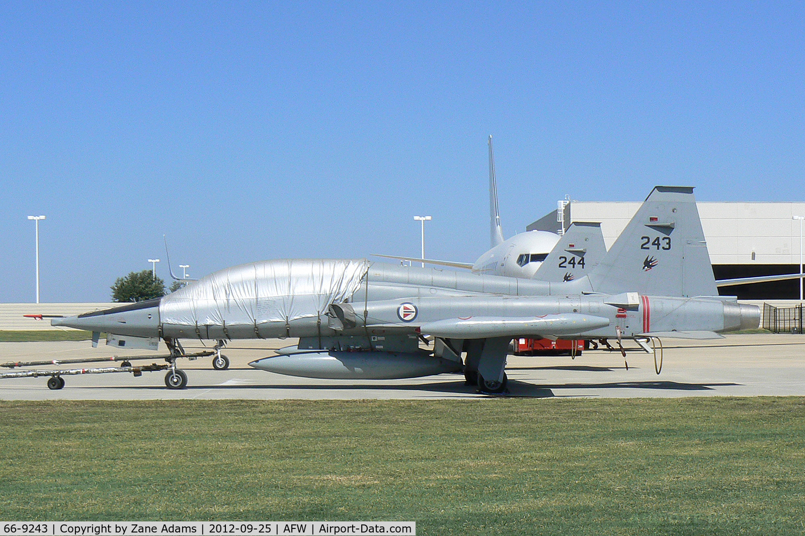 66-9243, 1966 Northrop F-5B Freedom Fighter C/N N.9007, At Alliance Airport - Fort Worth, TX