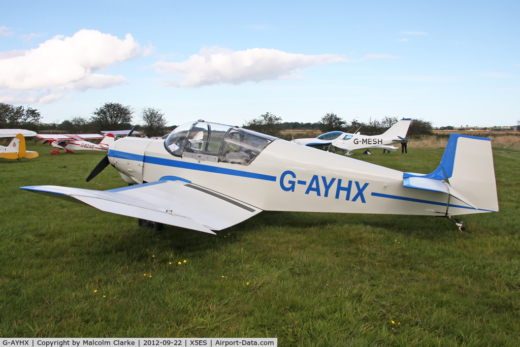 G-AYHX, 1958 SAN Jodel D-117A C/N 903, SAN Jodel D-117A, Great North Fly-In, Eshott Airfield UK, September 2012.