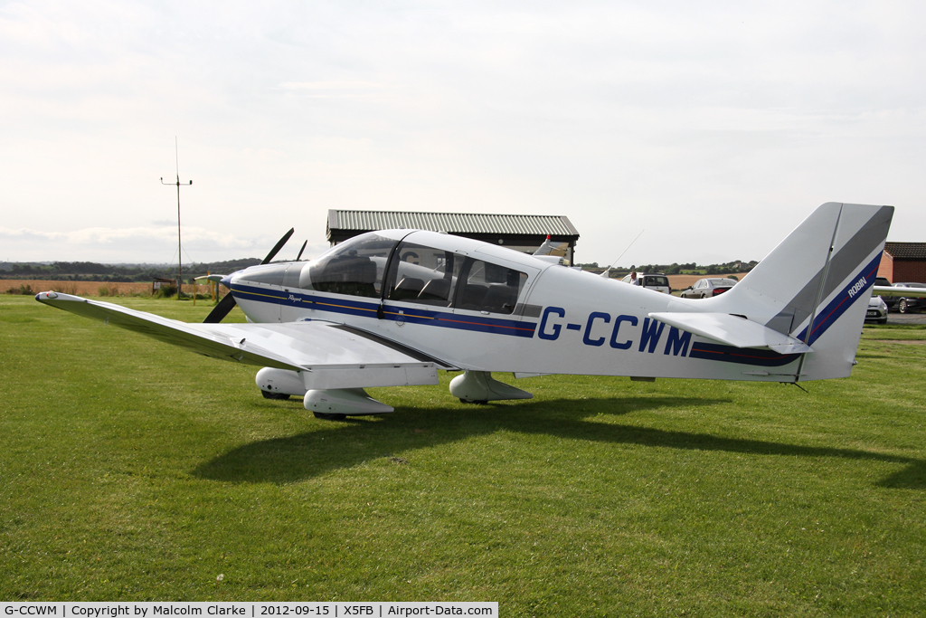 G-CCWM, 2000 Robin DR-400-180 Regent Regent C/N 2457, Robin DR-400-180 Regent, Fishburn Airfield UK, September 2012.