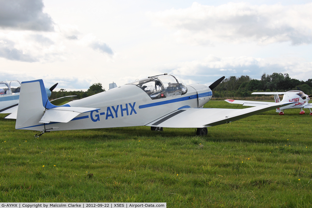 G-AYHX, 1958 SAN Jodel D-117A C/N 903, SAN Jodel D-117A, Great North Fly-In, Eshott Airfield UK, September 2012.