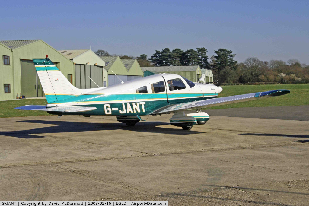 G-JANT, 1983 Piper PA-28-181 Cherokee Archer II C/N 28-8390075, G-JANT at Denham,just arrived back from Isle of Wight