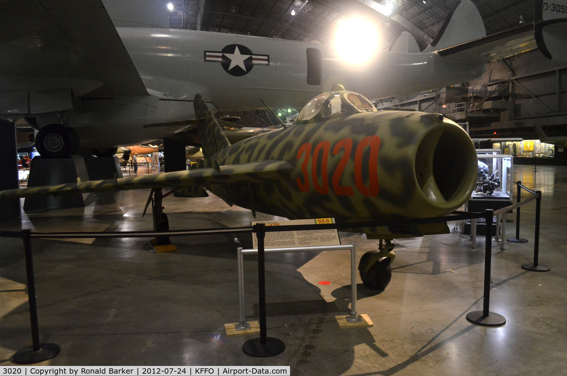 3020, Mikoyan-Gurevich MiG-17C C/N 799, AF Museum