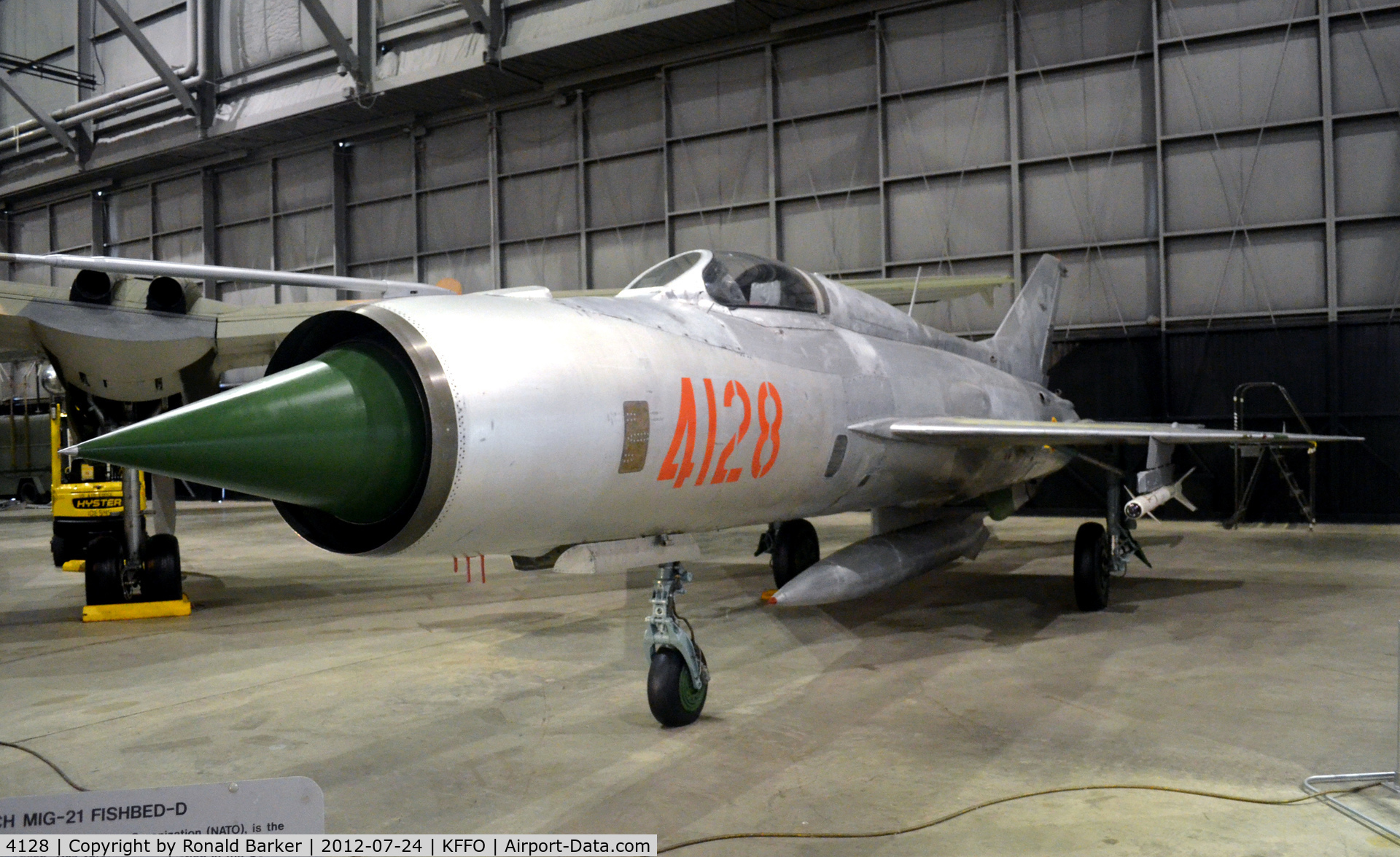 4128, Mikoyan-Gurevich MiG-21PF C/N 760408, AF Museum