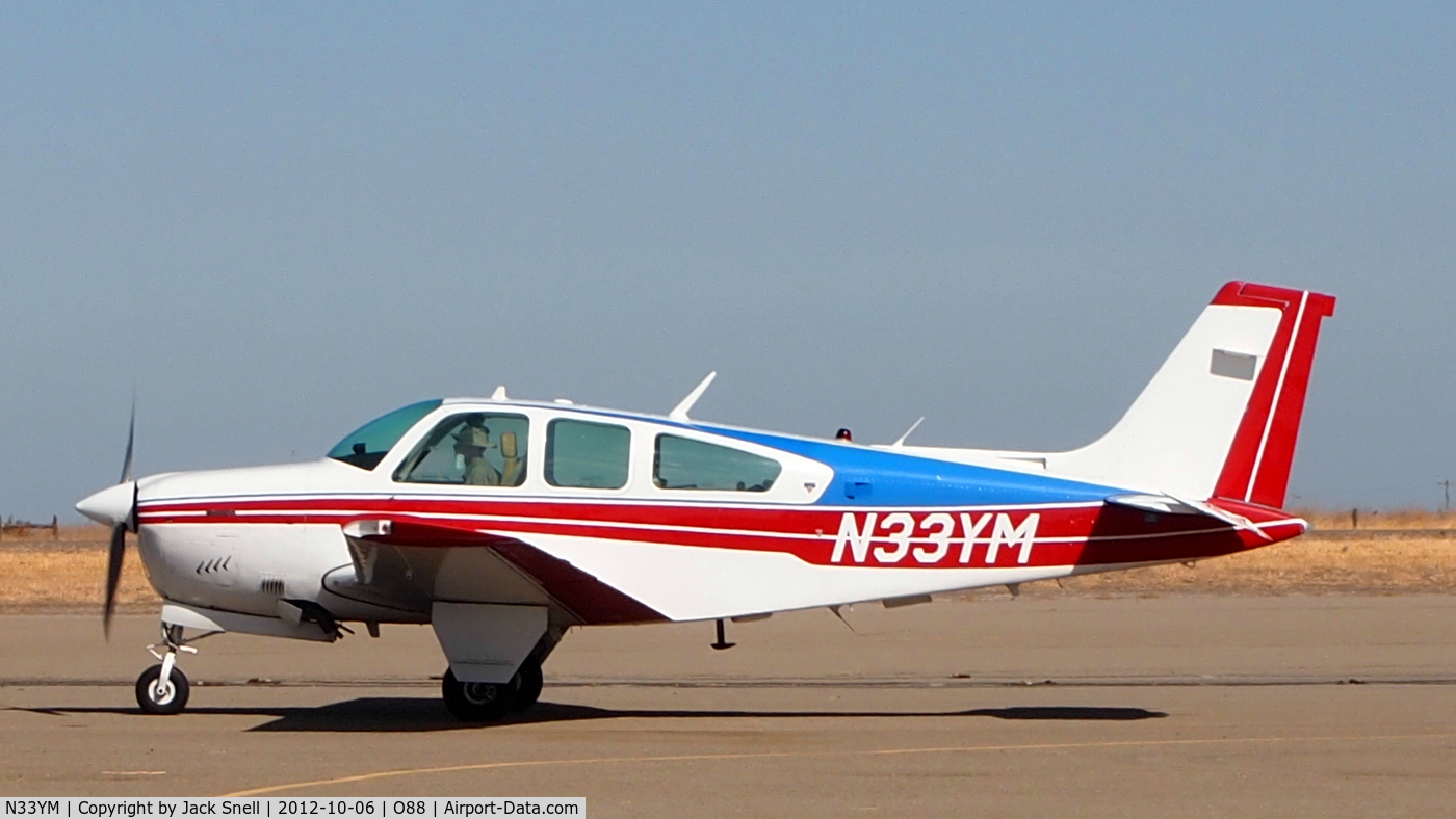 N33YM, 1979 Beech F33A Bonanza C/N CE-840, Photogrphed at the 2012 Airport Day at the Rio Vista Municipal Airport,