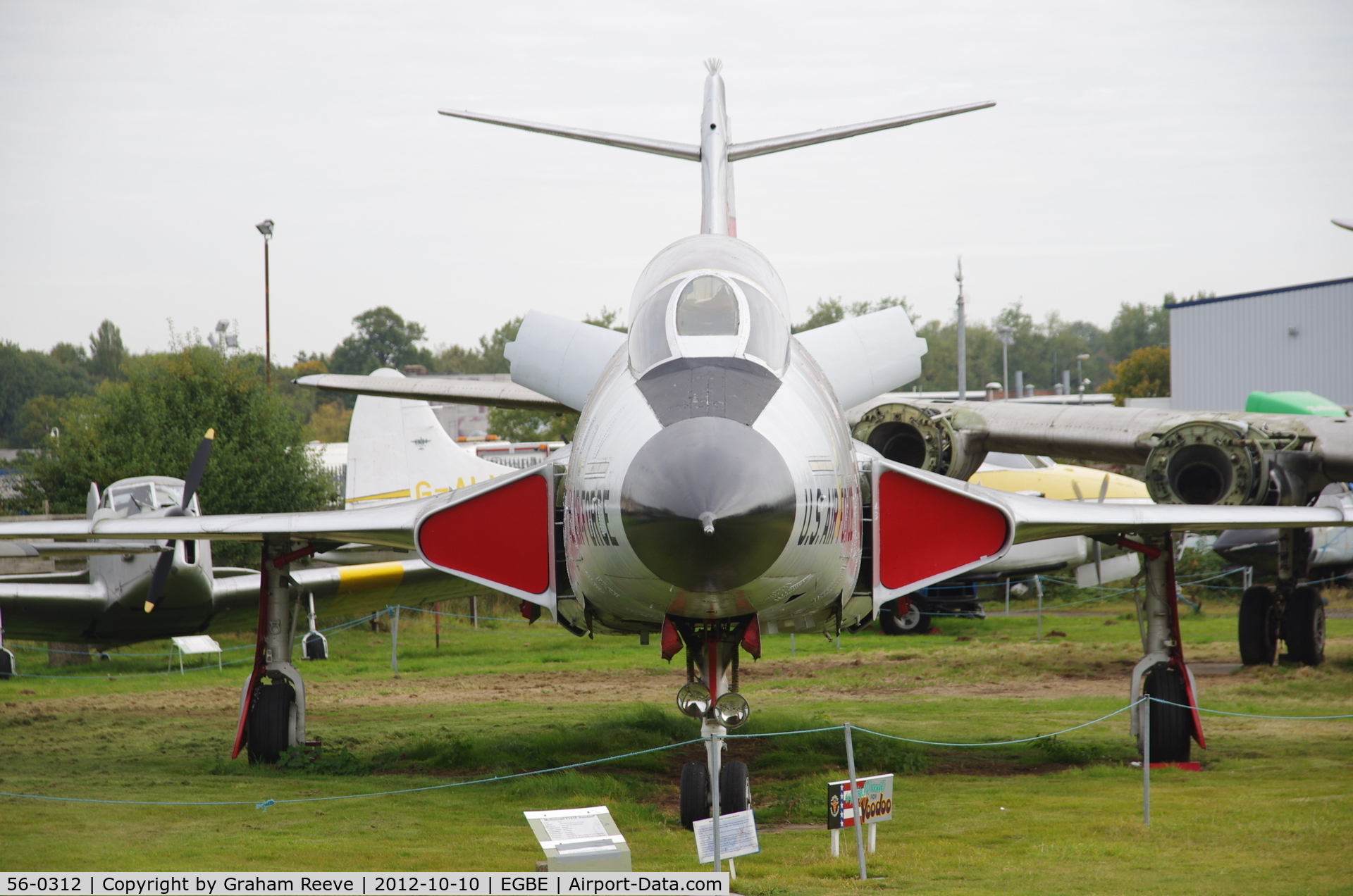 56-0312, 1956 McDonnell F-101B Voodoo C/N 408, Preserved at the Midland Air Museum.