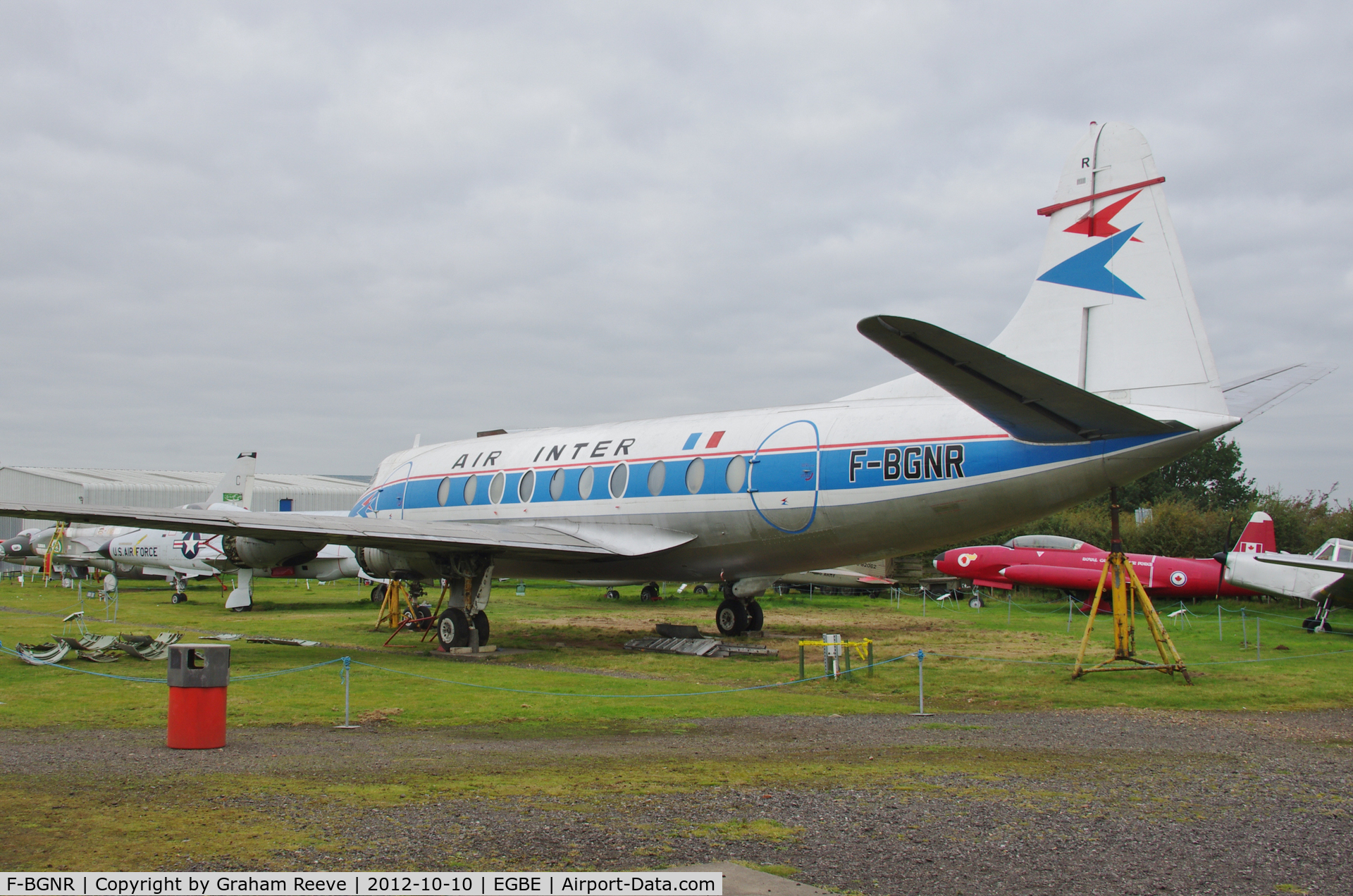 F-BGNR, 1954 Vickers Viscount 708 C/N 35, Preserved at the Midland Air Museum.