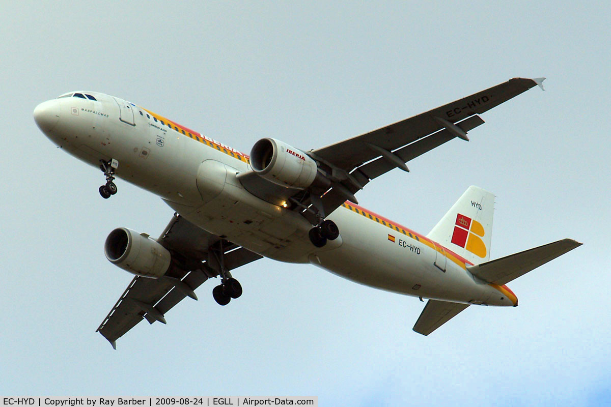 EC-HYD, 2000 Airbus A320-214 C/N 1288, Airbus A320-214 [1288] (Iberia) Home~G 24/08/2009