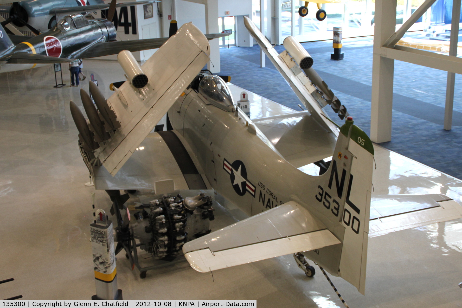 135300, Douglas A-1H Skyraider C/N 9944, At the Naval Aviation Museum