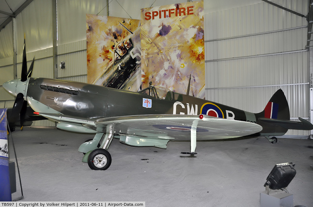 TB597, Supermarine 361 Spitfire LF.XVIe C/N CBAF.IX.3310, at Le Bourget