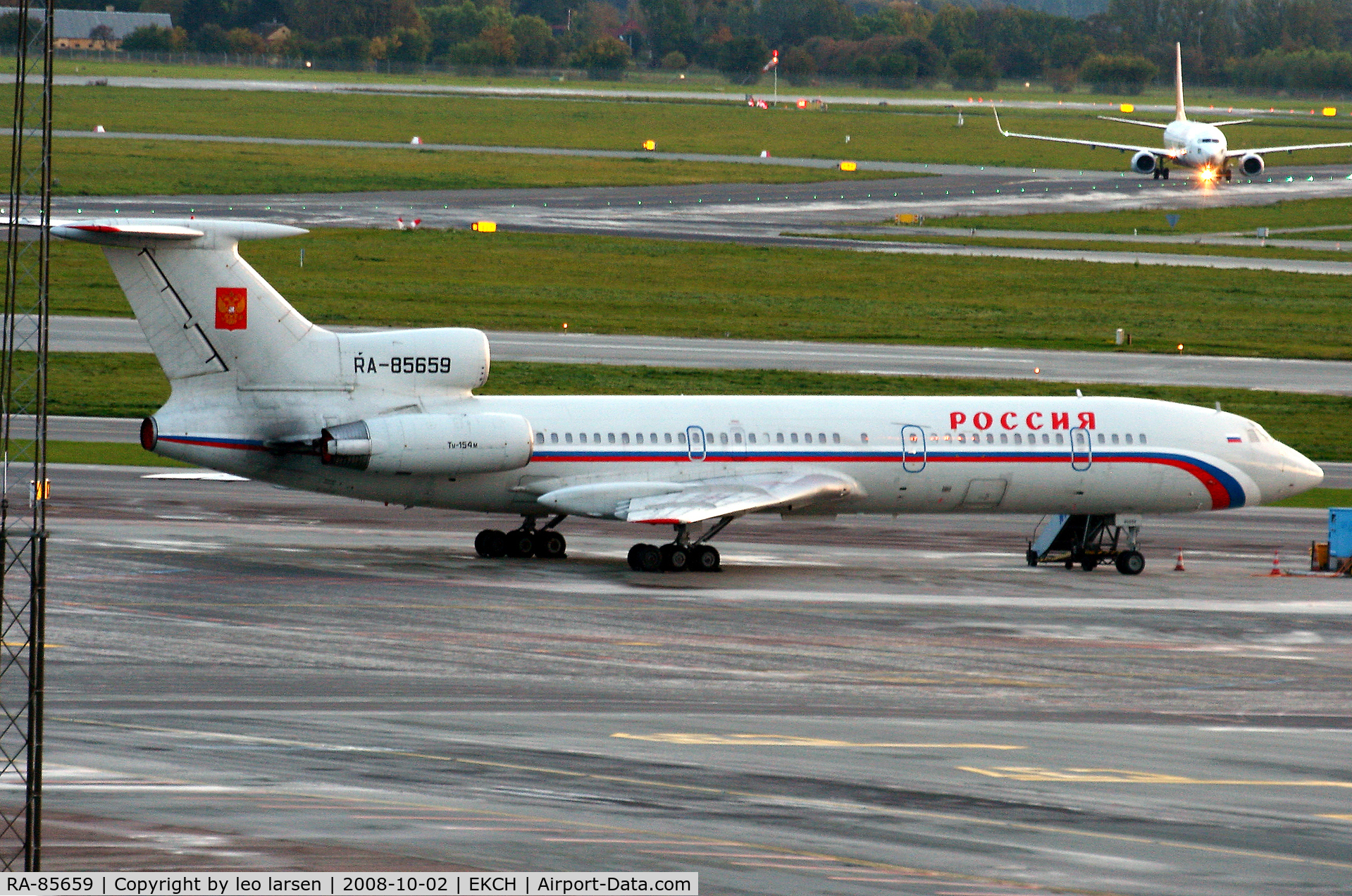 RA-85659, 1989 Tupolev Tu-154M C/N 89A809, Copenhagen Kastrup 2.10.08