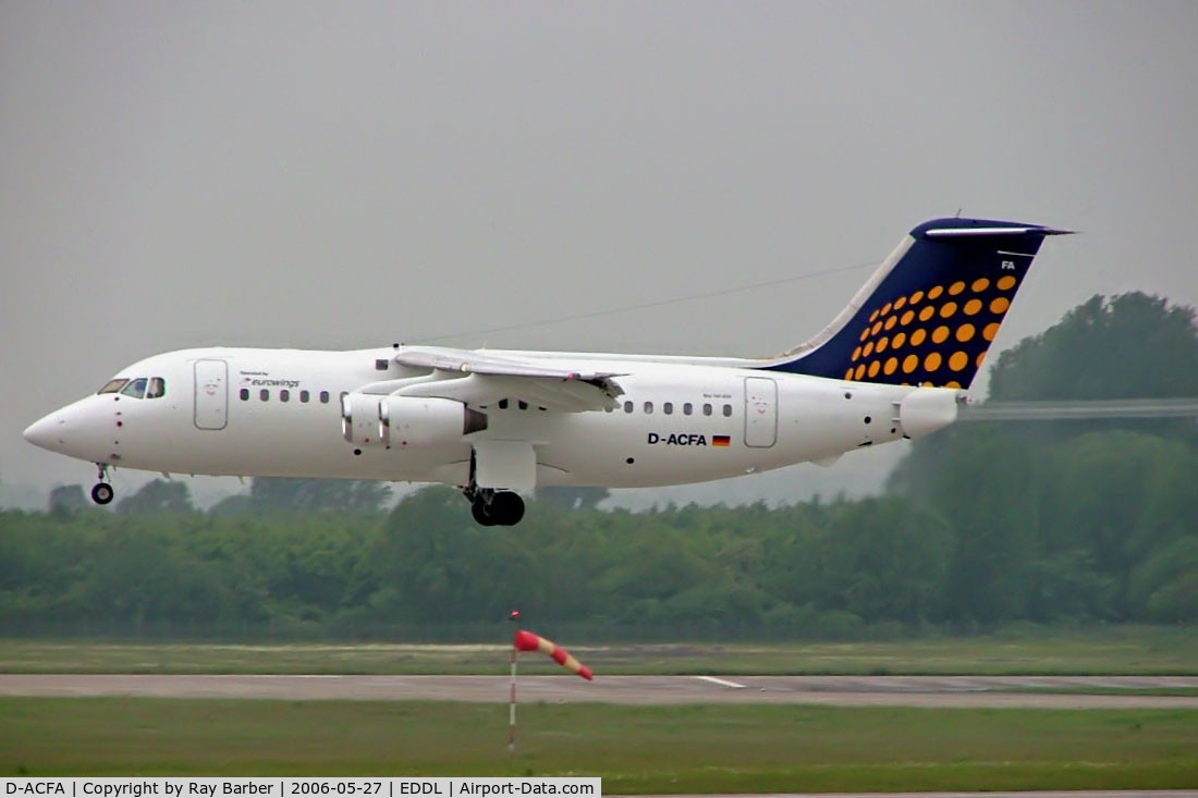 D-ACFA, 1991 British Aerospace BAe.146-200 C/N E2200, BAe 146-200 [E2200] (Eurowings/Lufthansa Regional)  Dusseldorf~D  27/05/2006
