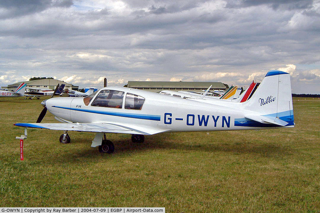 G-OWYN, 1959 Aviamilano F-14 Nibbio C/N 208, Aviamilano F.14 Nibbio [208] Kemble~G 09/07/2004