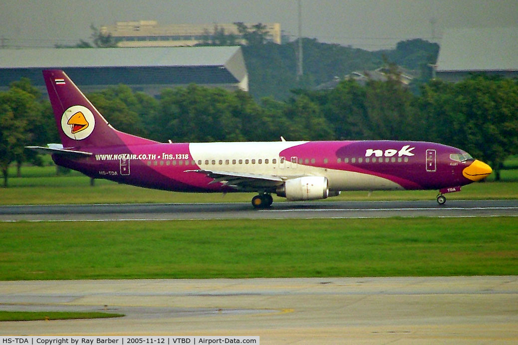 HS-TDA, 1990 Boeing 737-4D7 C/N 24830, Boeing 737-4D7 [24830] (Nok Air) Bangkok Int~HS 12/11/2005