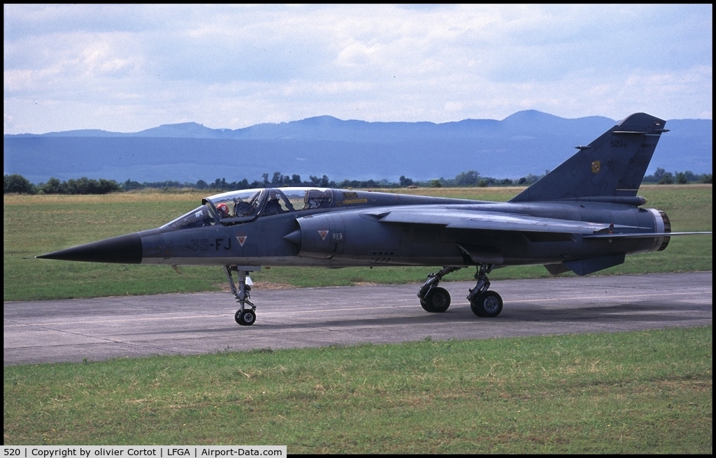 520, Dassault Mirage F.1B C/N Not found 520, 33-FJ code, Colmar airshow in the early 2000's