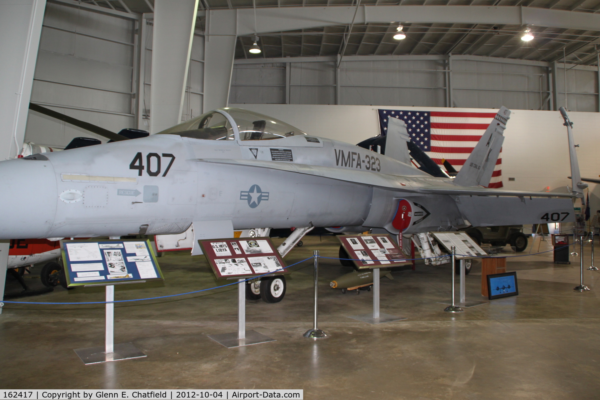 162417, McDonnell Douglas F/A-18A Hornet C/N 0253/A202, Battleship Alabama Memorial